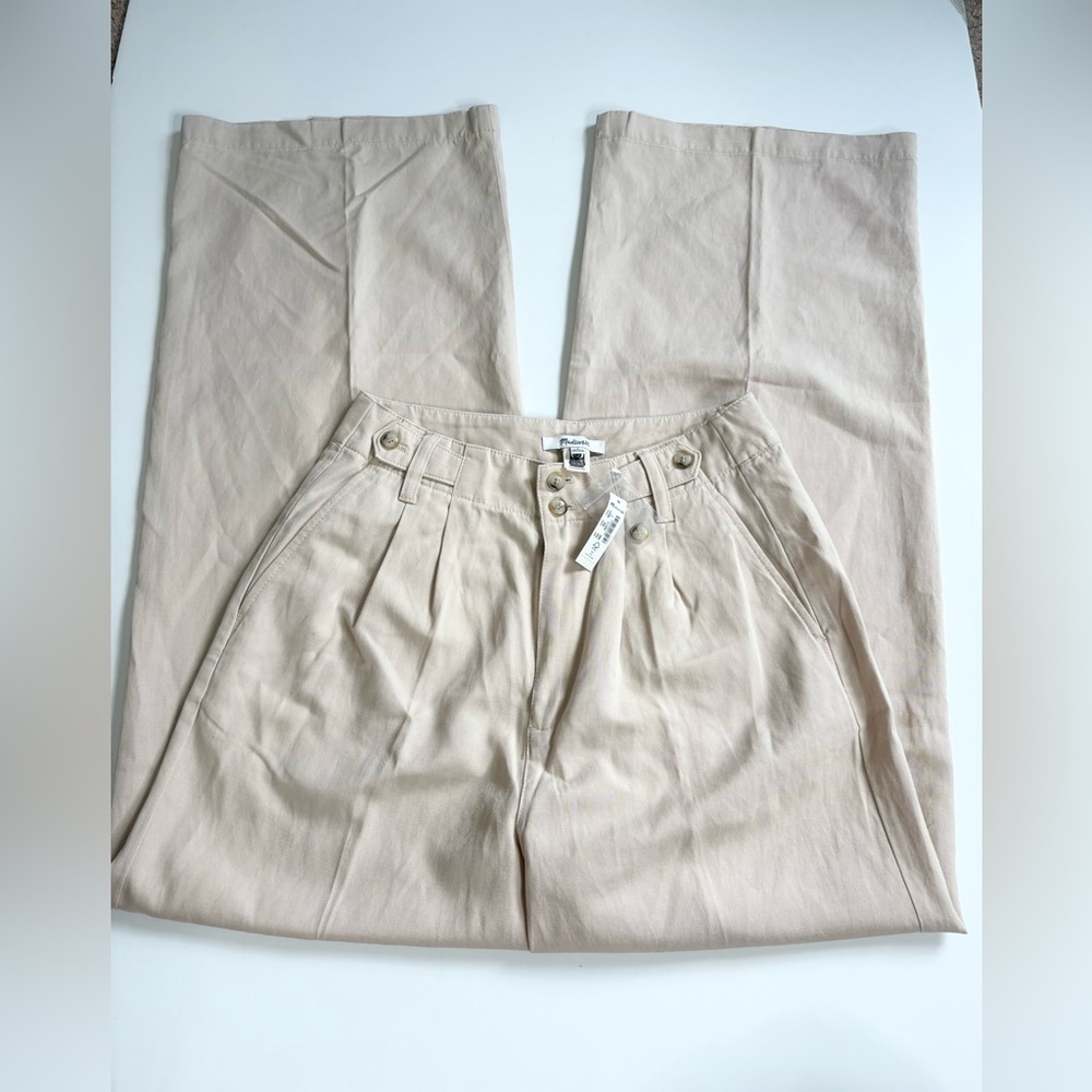 Madewell The Harlow Wide Leg Pant Khaki Size 2 New with Tags